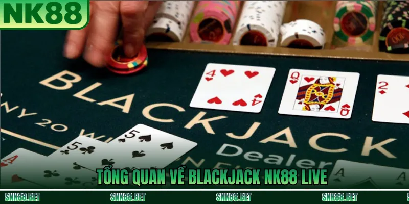 Tổng quan Blackjack NK88 Live với dealer thật, bàn chơi trực tiếp và thao tác chia bài minh bạch